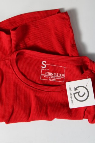 Γυναικεία μπλούζα FSBN Sister, Μέγεθος S, Χρώμα Κόκκινο, Τιμή 5,25 €
