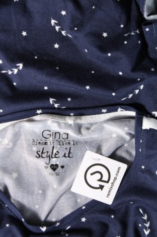 Дамска блуза Gina, Размер XXL, Цвят Син, Цена 13,87 лв.