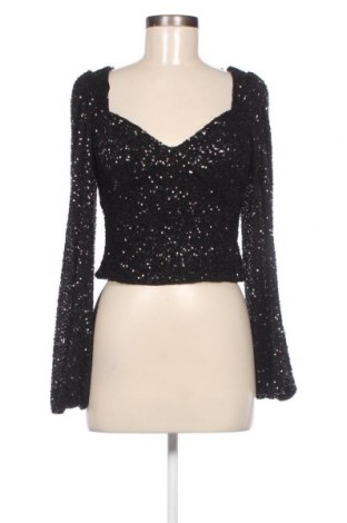 Γυναικεία μπλούζα Gina Tricot, Μέγεθος M, Χρώμα Μαύρο, Τιμή 7,11 €
