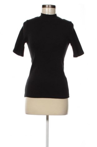 Дамска блуза Knowledge Cotton Apparel, Размер M, Цвят Черен, Цена 56,16 лв.