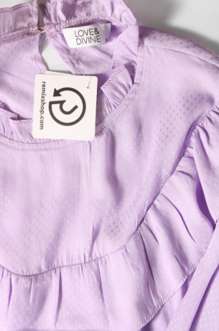 Damen Shirt LOVE&DIVINE, Größe XL, Farbe Lila, Preis 39,27 €