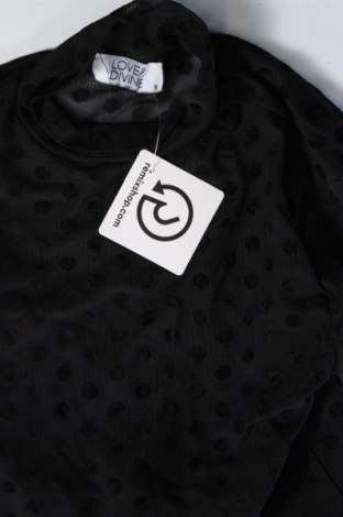 Γυναικεία μπλούζα LOVE&DIVINE, Μέγεθος S, Χρώμα Μαύρο, Τιμή 13,36 €