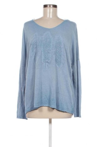 Γυναικεία μπλούζα Made In Italy, Μέγεθος XL, Χρώμα Μπλέ, Τιμή 5,29 €