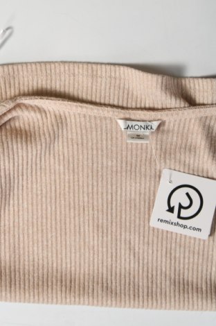 Γυναικεία μπλούζα Monki, Μέγεθος M, Χρώμα  Μπέζ, Τιμή 3,57 €