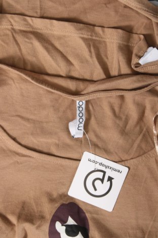 Γυναικεία μπλούζα Moodo, Μέγεθος XS, Χρώμα Καφέ, Τιμή 10,76 €