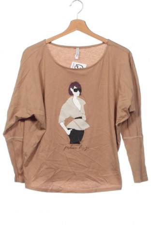 Γυναικεία μπλούζα Moodo, Μέγεθος XS, Χρώμα Καφέ, Τιμή 10,76 €