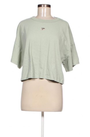 Дамска блуза PUMA, Размер M, Цвят Зелен, Цена 20,46 лв.