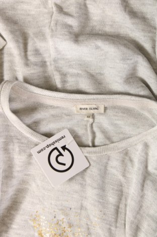 Γυναικεία μπλούζα River Island, Μέγεθος M, Χρώμα Γκρί, Τιμή 4,21 €