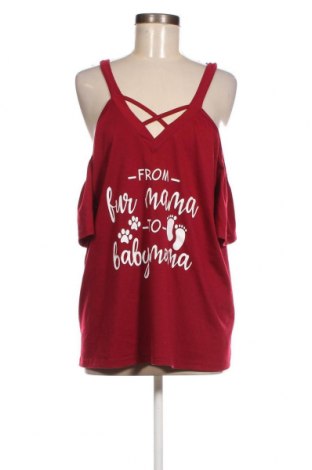 Γυναικεία μπλούζα SHEIN, Μέγεθος XL, Χρώμα Κόκκινο, Τιμή 4,82 €