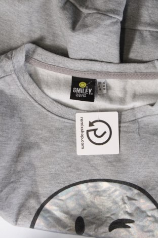 Γυναικεία μπλούζα Smiley World, Μέγεθος S, Χρώμα Γκρί, Τιμή 2,59 €