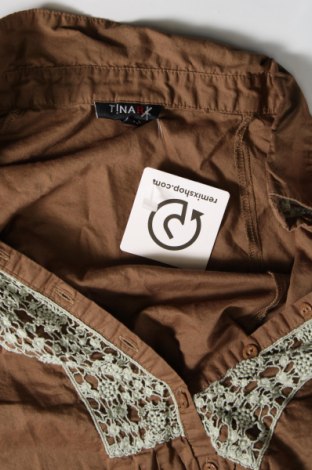 Дамска блуза Tina R, Размер M, Цвят Кафяв, Цена 12,42 лв.