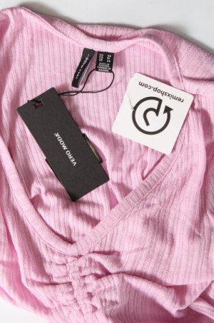 Γυναικεία μπλούζα Vero Cuoio, Μέγεθος XS, Χρώμα Ρόζ , Τιμή 15,98 €