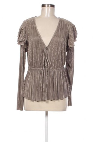 Дамска блуза Zara, Размер L, Цвят Сив, Цена 12,96 лв.