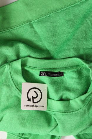 Дамска блуза Zara, Размер M, Цвят Зелен, Цена 6,48 лв.