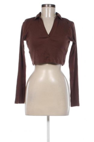 Дамска блуза Zara, Размер L, Цвят Кафяв, Цена 8,10 лв.