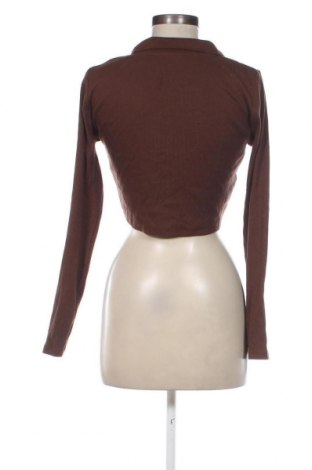 Дамска блуза Zara, Размер L, Цвят Кафяв, Цена 6,75 лв.