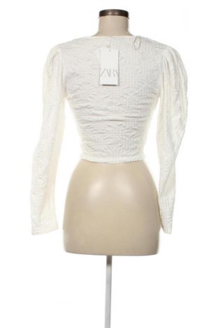 Дамска блуза Zara, Размер M, Цвят Бял, Цена 12,40 лв.