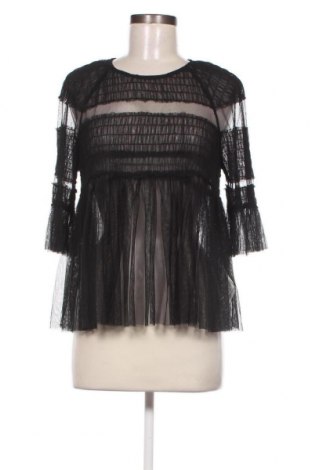 Дамска блуза Zara Trafaluc, Размер XL, Цвят Черен, Цена 43,36 лв.