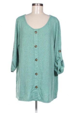 Γυναικεία μπλούζα Zizzi, Μέγεθος M, Χρώμα Πράσινο, Τιμή 4,82 €