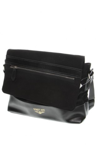 Дамска чанта Schott, Цвят Черен, Цена 183,20 лв.