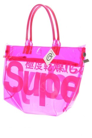 Дамска чанта Superdry, Цвят Розов, Цена 64,60 лв.