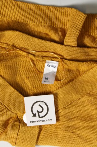 Damen Strickjacke Anko, Größe L, Farbe Gelb, Preis 8,07 €