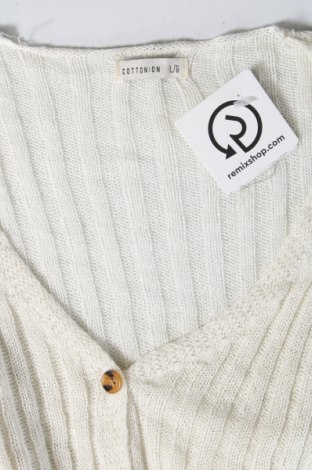 Damen Strickjacke Cotton On, Größe L, Farbe Ecru, Preis € 3,03