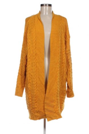 Γυναικεία ζακέτα Laura Torelli, Μέγεθος XL, Χρώμα Κίτρινο, Τιμή 8,97 €