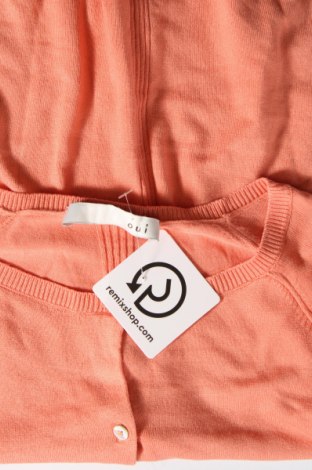 Damen Strickjacke Oui, Größe M, Farbe Orange, Preis 21,57 €