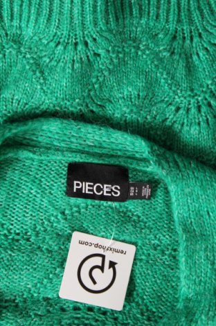 Cardigan de damă Pieces, Mărime L, Culoare Verde, Preț 35,53 Lei