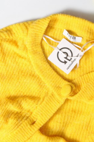 Γυναικεία ζακέτα Pieces, Μέγεθος XS, Χρώμα Κίτρινο, Τιμή 3,67 €