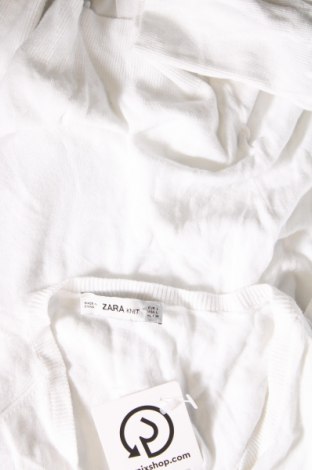 Γυναικεία ζακέτα Zara Knitwear, Μέγεθος L, Χρώμα Λευκό, Τιμή 16,70 €