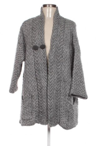 Дамска жилетка Zara Knitwear, Размер M, Цвят Сив, Цена 13,50 лв.
