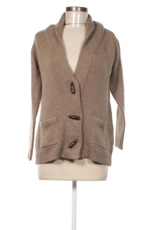 Дамска жилетка Zara Knitwear, Размер M, Цвят Кафяв, Цена 23,85 лв.