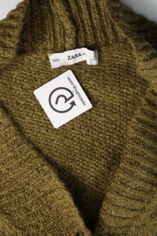 Дамска жилетка Zara Knitwear, Размер S, Цвят Зелен, Цена 10,80 лв.