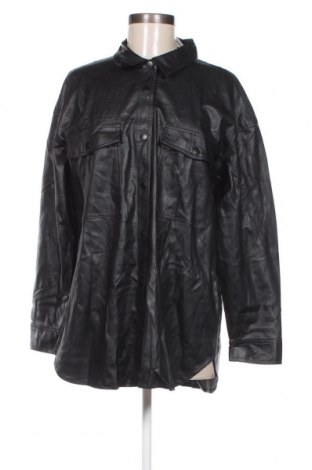 Γυναικείο δερμάτινο πουκάμισο Design By Kappahl, Μέγεθος L, Χρώμα Μαύρο, Τιμή 8,41 €