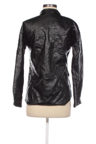 Γυναικείο δερμάτινο πουκάμισο SHEIN, Μέγεθος XS, Χρώμα Μαύρο, Τιμή 4,64 €