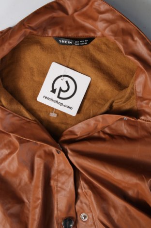 Dámska kožená bunda  SHEIN, Veľkosť S, Farba Hnedá, Cena  3,83 €