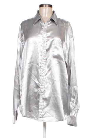 Γυναικείο πουκάμισο, Μέγεθος XL, Χρώμα Ασημί, Τιμή 7,41 €