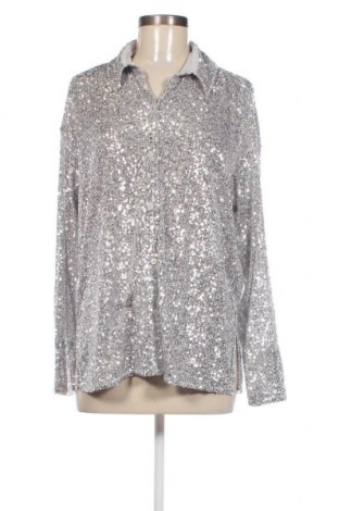 Γυναικείο πουκάμισο Abercrombie & Fitch, Μέγεθος S, Χρώμα Ασημί, Τιμή 25,05 €