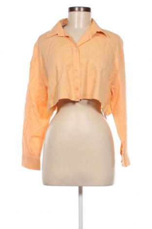 Дамска риза Bershka, Размер M, Цвят Оранжев, Цена 12,75 лв.