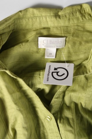 Дамска риза Cj Banks, Размер XXL, Цвят Зелен, Цена 15,00 лв.