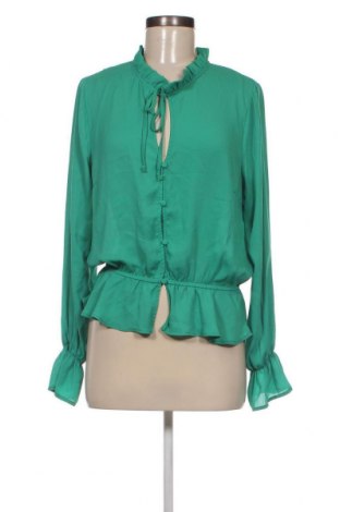 Дамска риза Gina Tricot, Размер M, Цвят Зелен, Цена 12,00 лв.