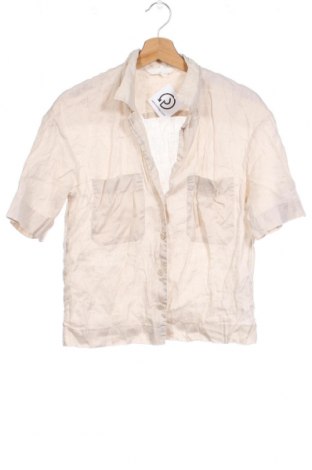 Γυναικείο πουκάμισο H&M, Μέγεθος XS, Χρώμα  Μπέζ, Τιμή 7,67 €