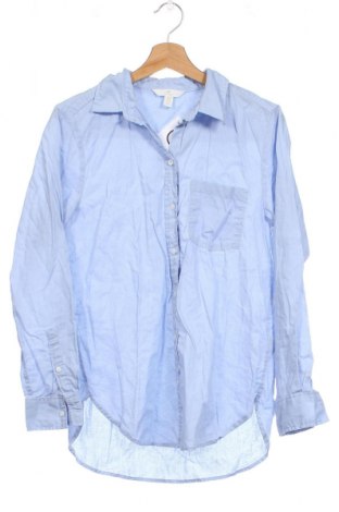 Γυναικείο πουκάμισο H&M, Μέγεθος XS, Χρώμα Μπλέ, Τιμή 7,67 €
