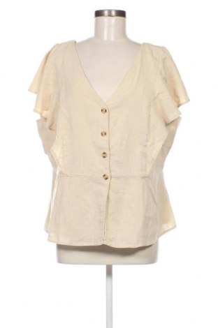 Дамска риза Linea Tesini, Размер XXL, Цвят Бежов, Цена 42,35 лв.