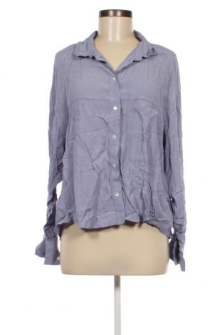 Γυναικείο πουκάμισο Mango, Μέγεθος XL, Χρώμα Μπλέ, Τιμή 7,56 €
