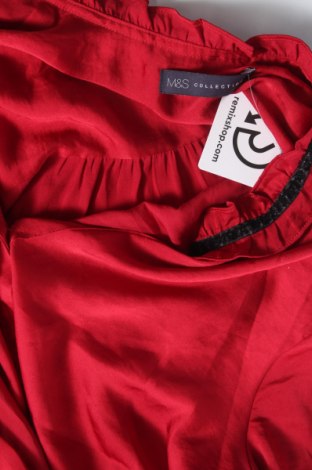 Γυναικείο πουκάμισο Marks & Spencer, Μέγεθος M, Χρώμα Κόκκινο, Τιμή 3,34 €