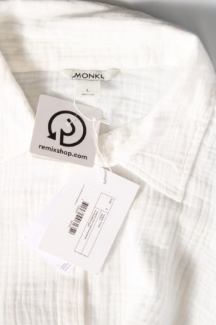 Γυναικείο πουκάμισο Monki, Μέγεθος L, Χρώμα Λευκό, Τιμή 9,53 €