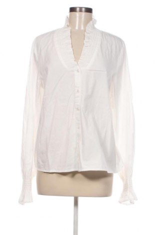 Γυναικείο πουκάμισο Pieces, Μέγεθος L, Χρώμα Λευκό, Τιμή 23,71 €